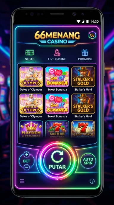 66menang — cuplikan layar ringkas